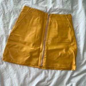 Leather Mini Skirt